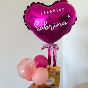 Mimo Ferrero Rocher + balão coração